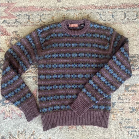 Equipment Vintage Shetland Wool Patterned Sweater - Picture 1 of 3